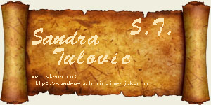 Sandra Tulović vizit kartica
